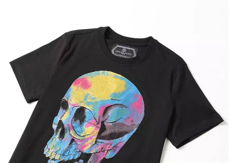 philipp plein t-shirt for hommes casual style qp8323 skull